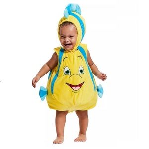 Disney Story Bodysuit Flounder Costume Little Mermaid size 18-24 months